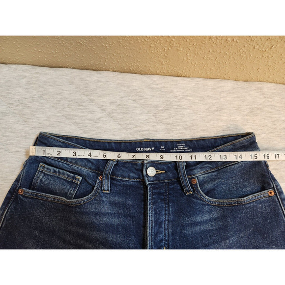 Old Navy Women's High-rise Curvy OG Straight Secret Smooth Pockets Jeans Size 10 - Picture 6 of 8